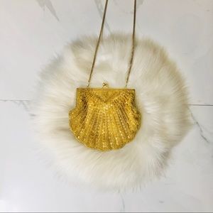 VINTAGE Beaded Shell Purse